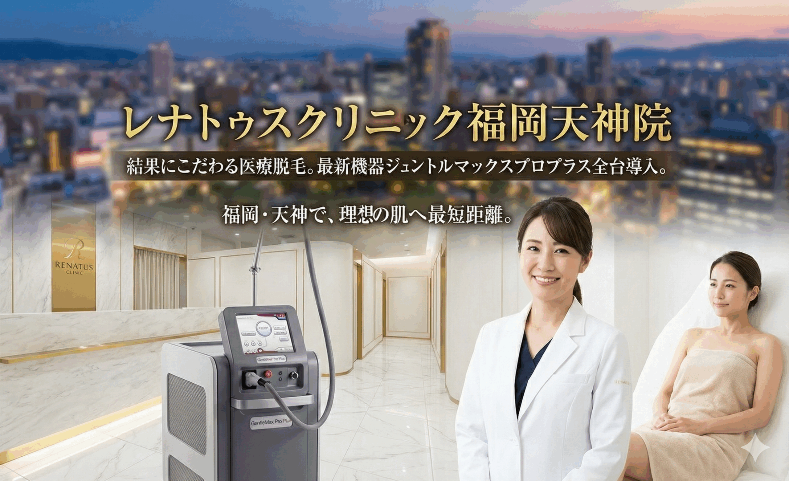 【医師解説】ジェントルマックスプロプラスとは？福岡天神で効果を最大化する医療脱毛